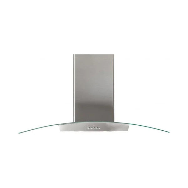 SUPER CHEF Wall Mounted Hood 90 Cm Oval Glass Inox | IBER 90 INOX