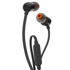 سماعات أذن داخلية سلكية JBL T110 بيور باس لون أسود | JBLT110BLKAM