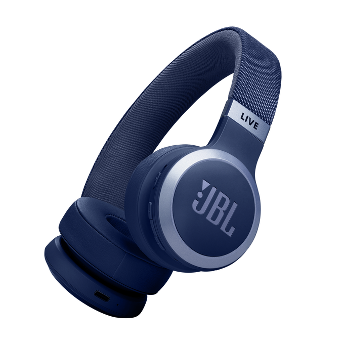 JBL Live 670btnc Bluetooth Headset , Blue| JBLLIVE670NCBLU