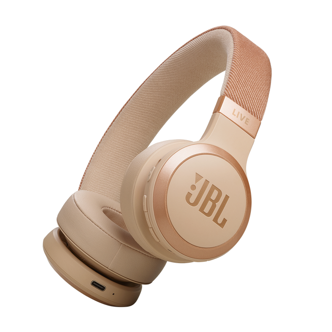 JBL Live 670btnc Bluetooth Headset , Sand| JBLLIVE670NCSAT