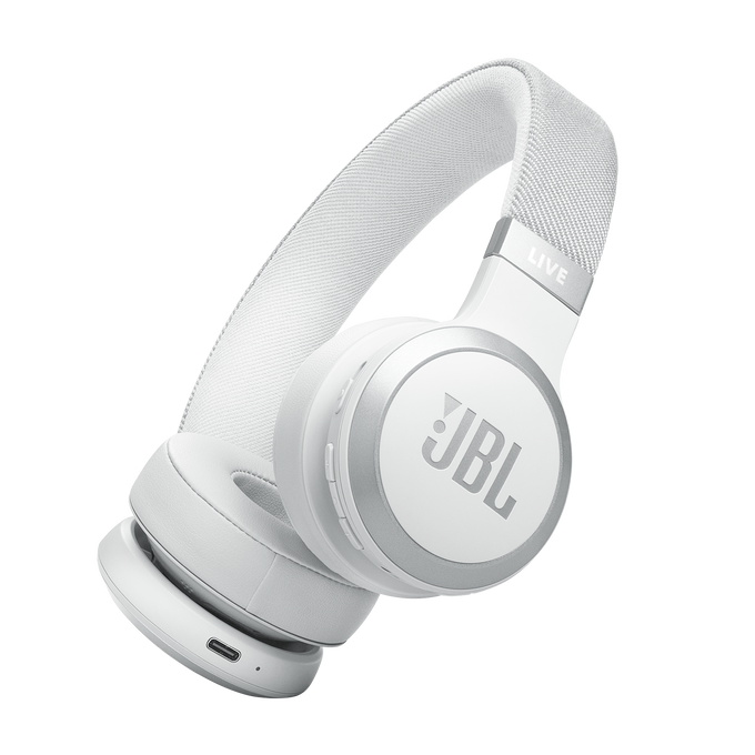 سماعة رأس بلوتوث JBL Live 670BT NC، أبيض | JBLLIVE670NCWHT