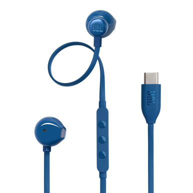 JBL Tune 305C USB-C Earphones Blue | JBLT305CBLU