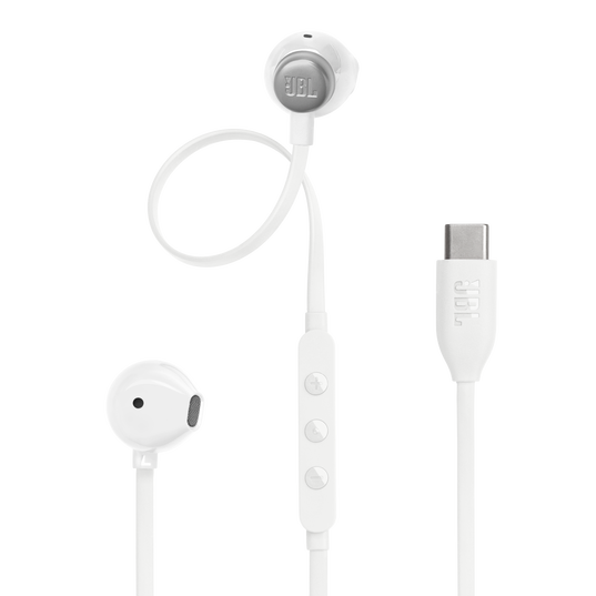 JBL Tune 305C USB-C Earphones White | JBLT305CWHT