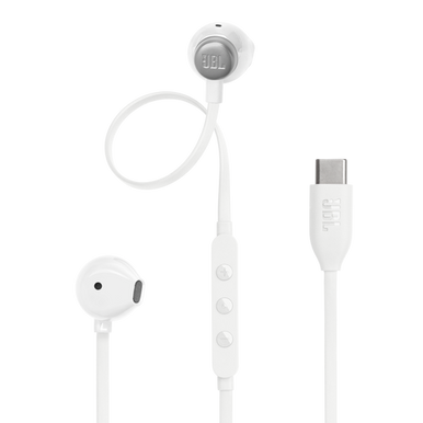 JBL Tune 305C USB-C Earphones White | JBLT305CWHT
