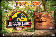 Doctor Collector Jurassic Park Logo Metal Sign