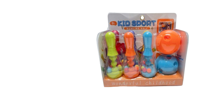 Kids Colorful Bowling Set with 3 Pins & 2 Balls | JZ7953