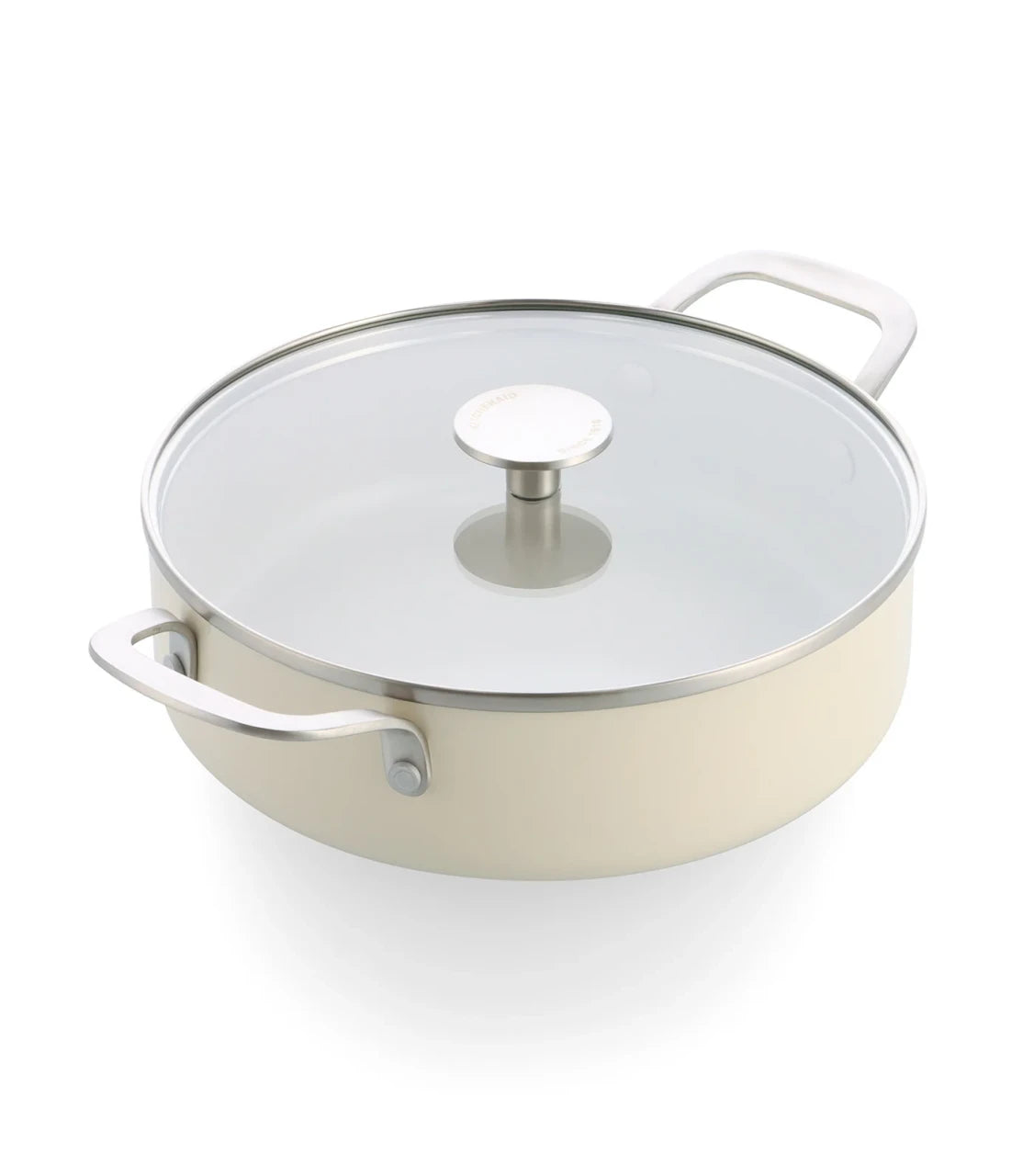 KitchenAid 28cm 4.28L Non-Stick Aluminium Ceramic Skillet with Glass Lid | CC010433-001