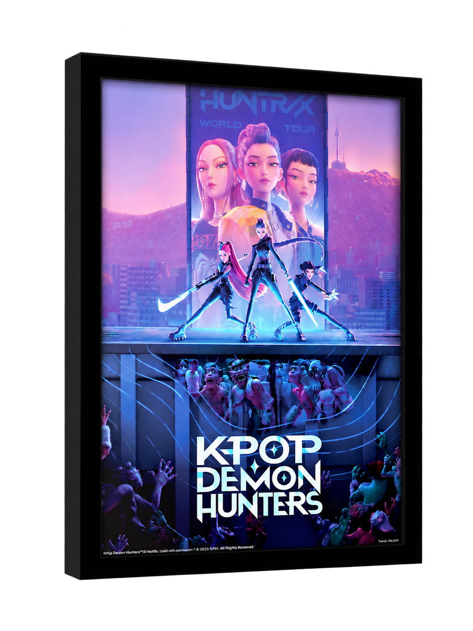 KPop Demon Hunters Framed Wall Art Picture | Z1312