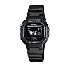 Casio Digital Watch – Black Case, Dial & Resin Strap | LA-20WH-1BDF