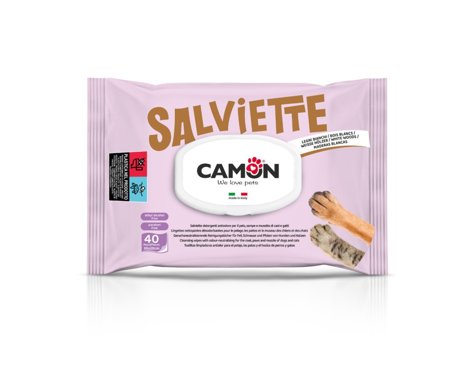 Camon Salviette Romantic Wood Fragrance Cleansing Pet Wipes | LA025