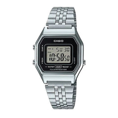 Casio Digital Watch – Stainless-Steel Case, Black Dial & Bracelet | LA680WA-1DF