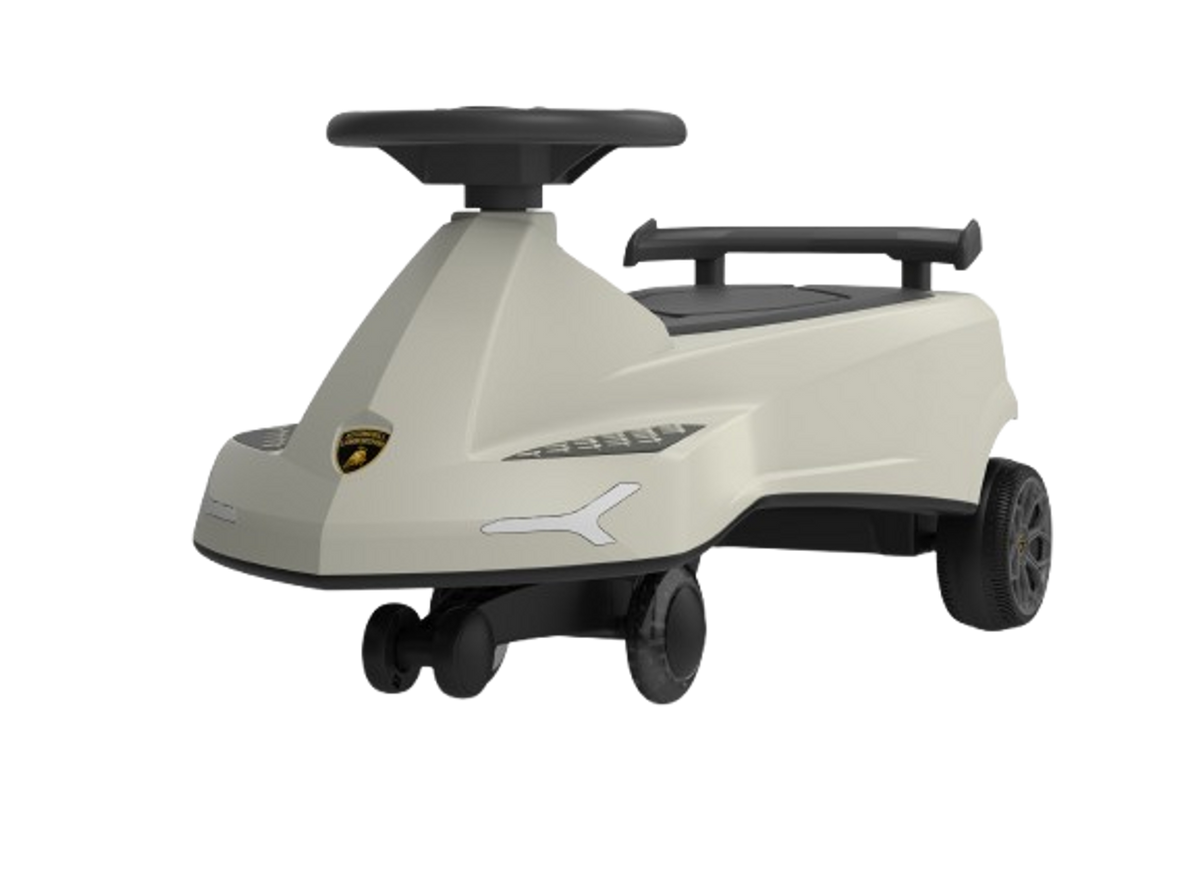 Lamborghini Wiggle Car for Kids Beige Plasma Ride | LB2003