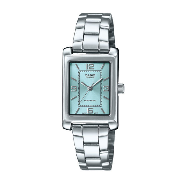 Casio Women 3H Watch - Silver / Blue | LTP-1234DD-2ADF