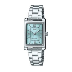 Casio Women 3H Watch - Silver / Blue | LTP-1234DD-2ADF