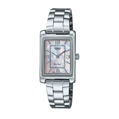 Casio Women 3H Watch - Silver / Pink | LTP-1234DS-4ADF