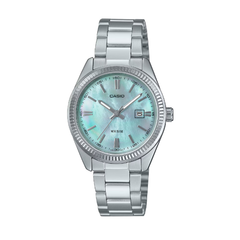 Casio Women 3H Watch - Silver / Blue | LTP-1302DS-2AVDF
