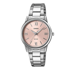 Casio Women Analog Watch - Pink / Silver | LTP-1303DD-4AVDF