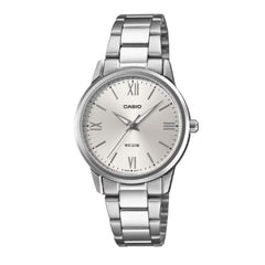 Casio Women Analog Watch - Silver / White | LTP-1303DD-7AVDF