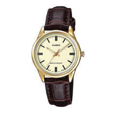 Casio Women 3-Hand Watch - Brown / Gold Plated | LTP-V005GL-9AUDF