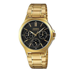 Casio Women 3-Hand Watch - Gold Plated / Black | LTP-V300G-1AUDF