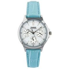 Casio Analog Watch Blue Leather 38mm | LTP-V300L-2AUDF