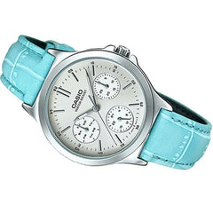 Casio Analog Watch Blue Leather 38mm | LTP-V300L-2AUDF