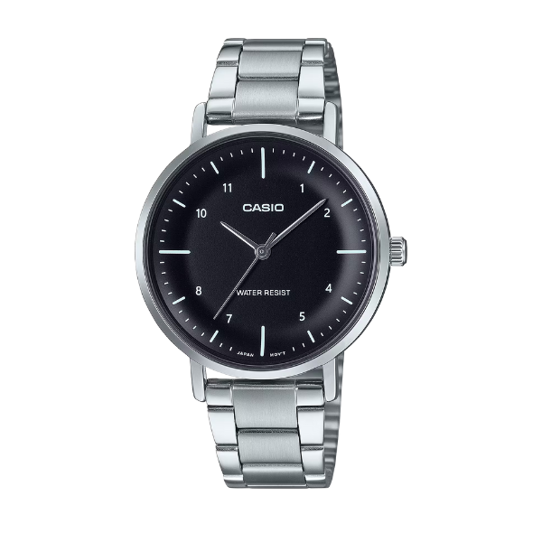 Casio Women 3-Hand Watch - Black / Silver | LTP-VT03D-1BDF