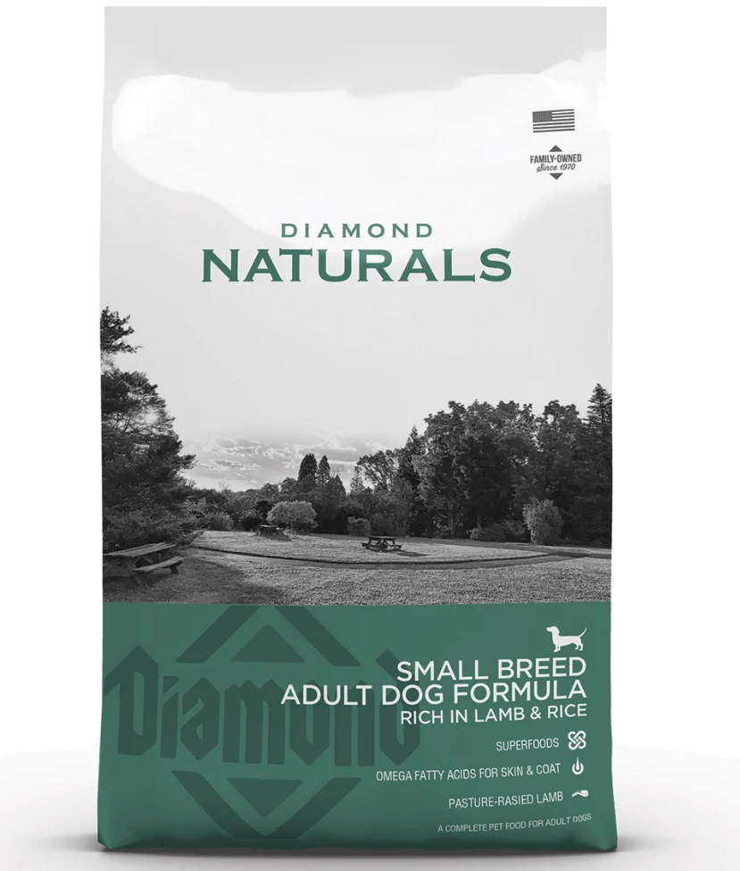 Diamond Naturals Small Breed Adult Lamb & Rice Dry Dog Food 2kg