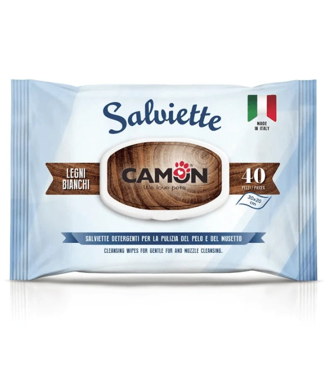 Camon Salviette Milk & Honey Cleansing Pet Wipes - Alcohol & Paraben Free