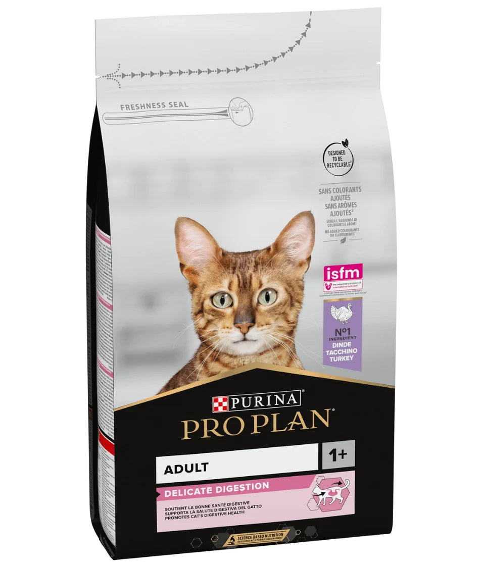 Pro Plan Adult Delicate Digestion Turkey Dry Cat Food 1.5kg