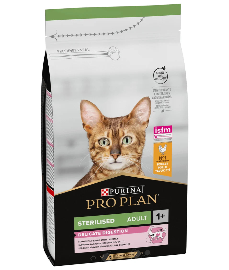 Pro Plan Sterilised Adult Delicate Digestion Chicken Dry Cat Food 3kg