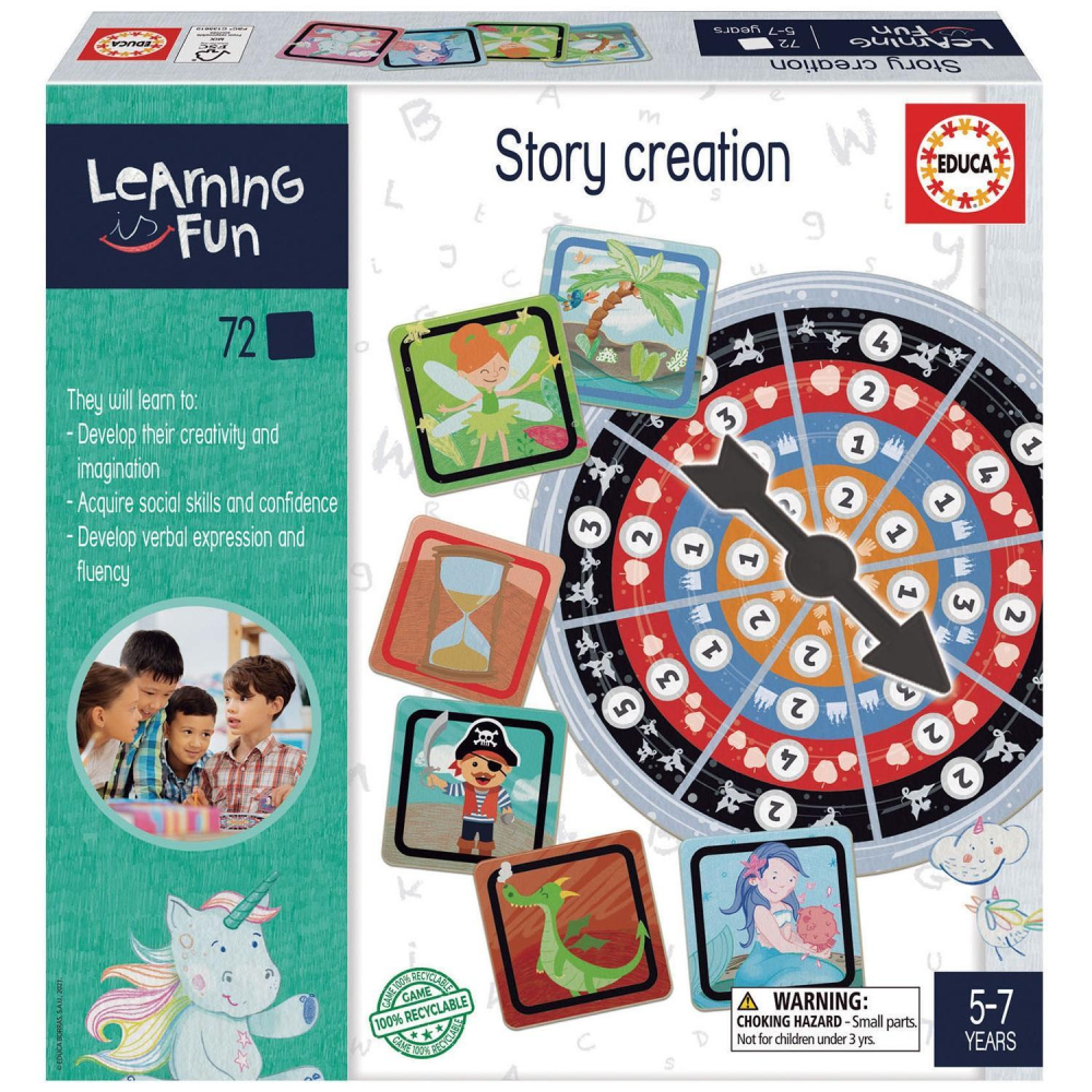 EDUCA Learning is Fun - Story Creation Game for Kids (72 Pieces) | 18840