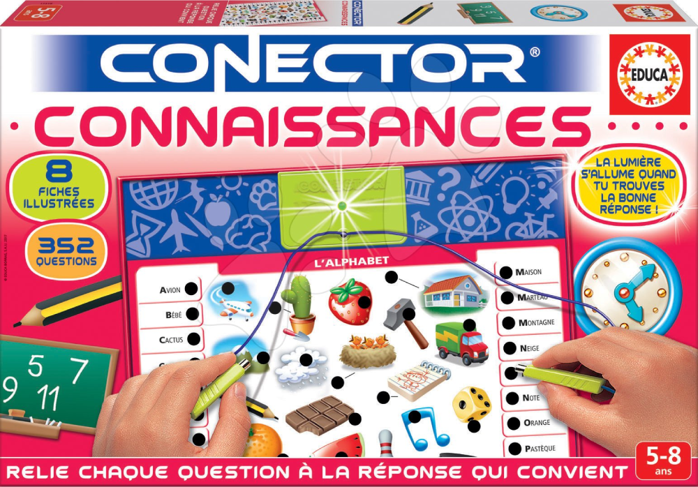 EDUCA Conector Connaissances Learning Game - Interactive Alphabet & Logic Board | 17318