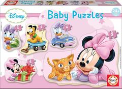EDUCA Disney Baby Puzzles - Minnie & Friends (5 Progressive Puzzles for Toddlers 24+ Months) | 15612