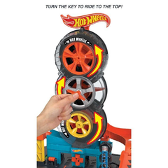 Hot Wheels City Super Twist Tire Shop Playset | HW-MTHWHDP02