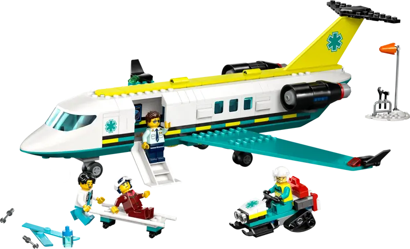 LEGO City Emergency Air Ambulance Airplane - Building Set | 60465