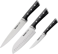 Tefal Ice Force Knife Set - Ultra-Durable Stainless Steel Chef Knife Collection | K232S374