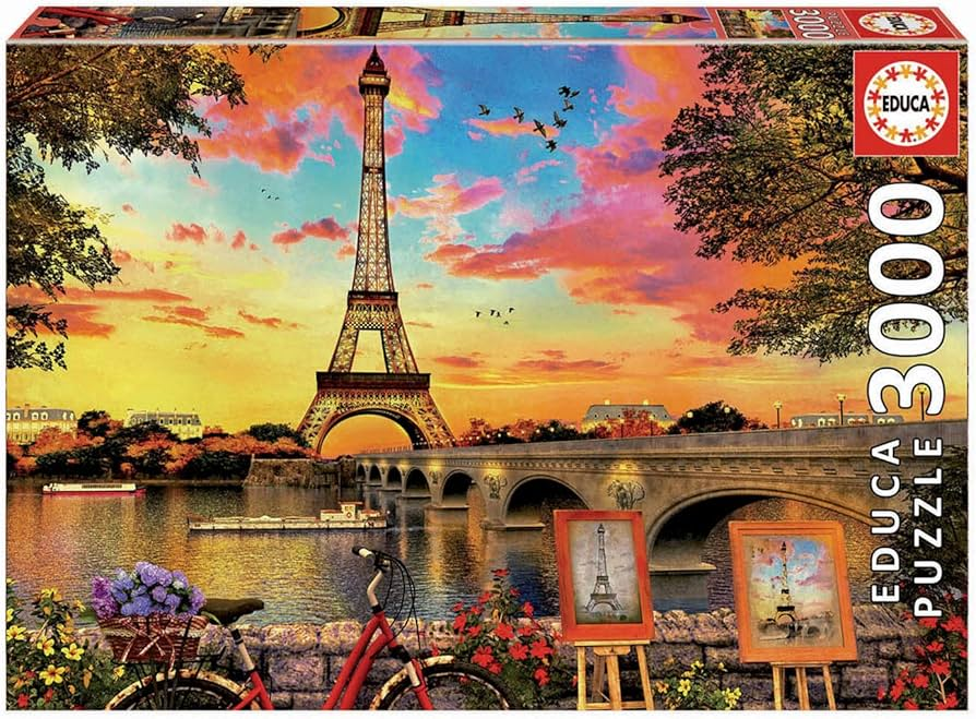Educa 17675 - Eiffel Tower Sunset Puzzle (3000 Pieces) | 17675
