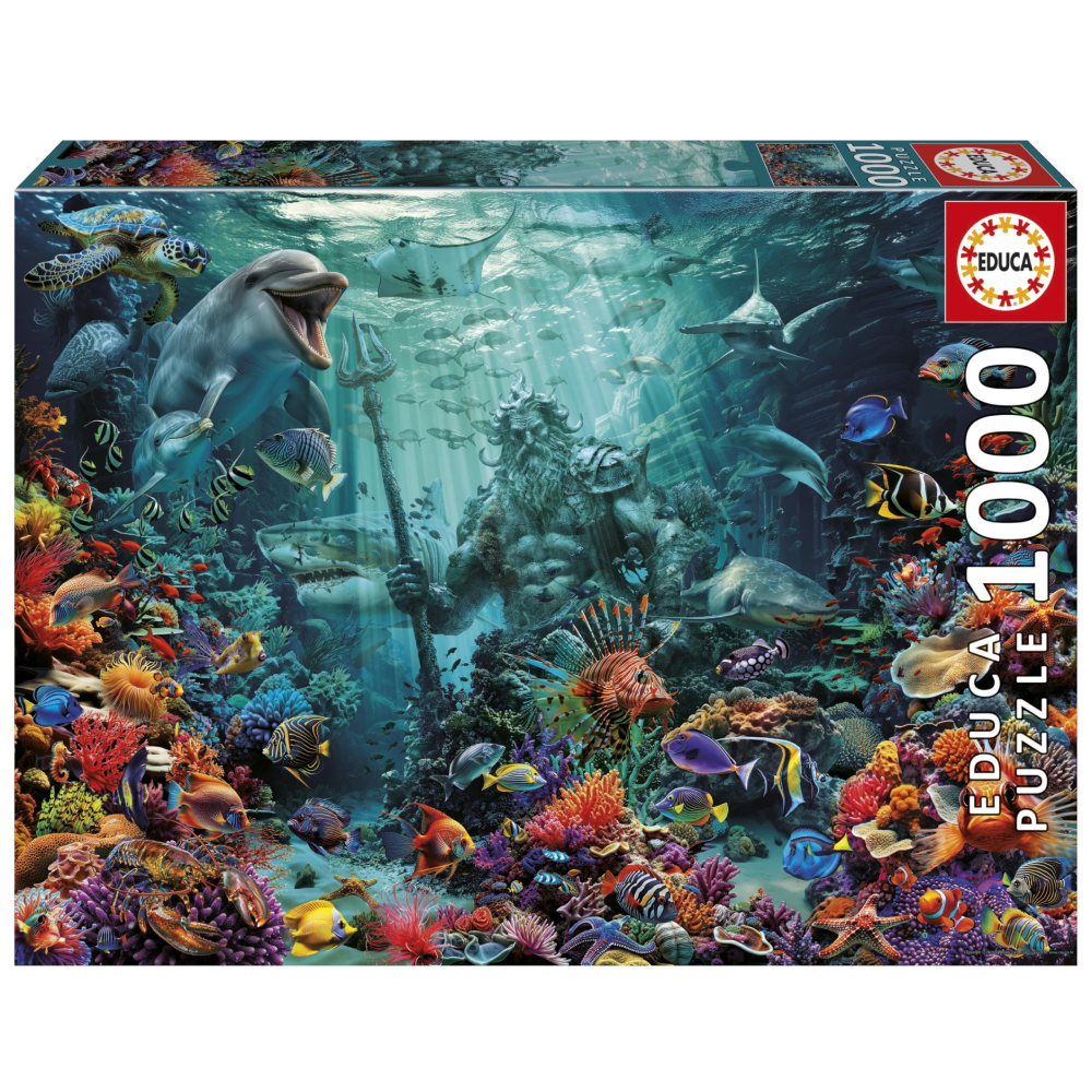Educa 20174 - Underwater Kingdom Puzzle 1000 Pieces | 20174
