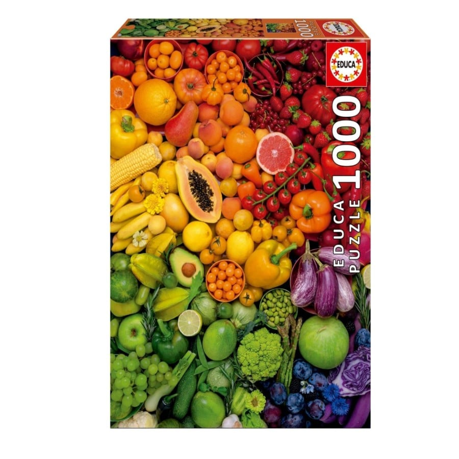 Educa 20178 - Colorful Fruits & Vegetables Puzzle 1000 Pieces | 20178