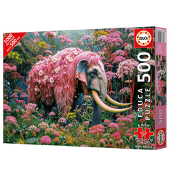 Educa 20228 - Fantasy Pink Elephant Puzzle 500 Pieces | 20228