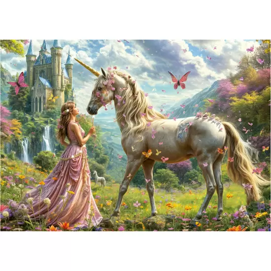 Educa 20243 - Fantasy Princess & Unicorn Puzzle (500 Pieces) | 20243