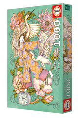 Educa 20249 - Art Nouveau Swan & Woman Puzzle (1000 Pieces) | 20249