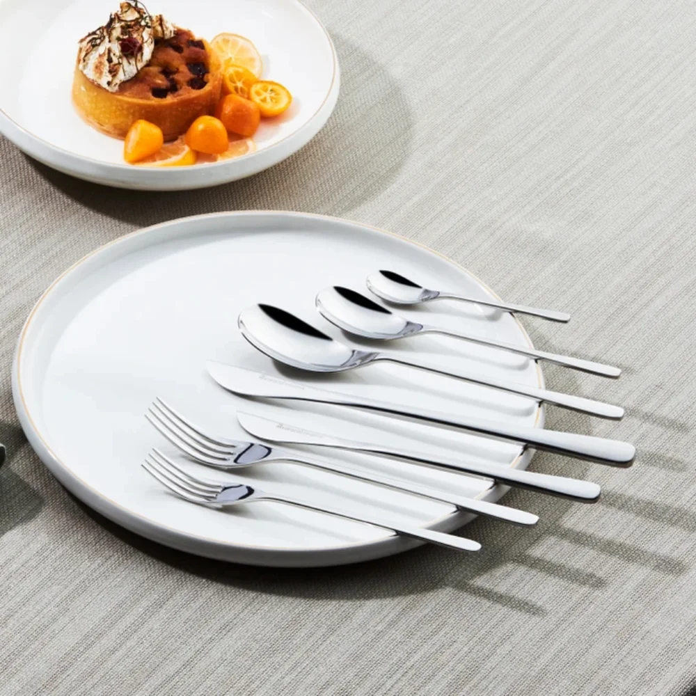 Karaca Premium Influx Platinum 84Pcs Cutlery Set For 12 Person | 153.03.08.5030