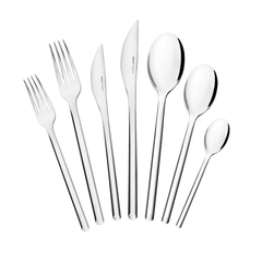 Karaca Premium Kendo Platinum 84Pcs Cutlery Set For 12 Person | 153.03.08.4582