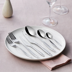 Karaca Elegance Holey Platinum 84Pcs Cutlery Set For 12 Person | 153.03.08.4856