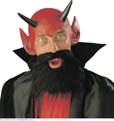 Devil Dress Up Set Accessory (Headpiece, Denture, Beard & Moustache) | 2847J