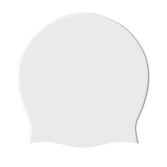 Silicone Swimming Cap - Silver Waterproof & Stretch Fit | 26006