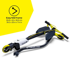 YVolution Y Fliker Pro 4L / 13L / 16L - 2-Pack Carving Scooters - Yellow | YVLVYS15Y2