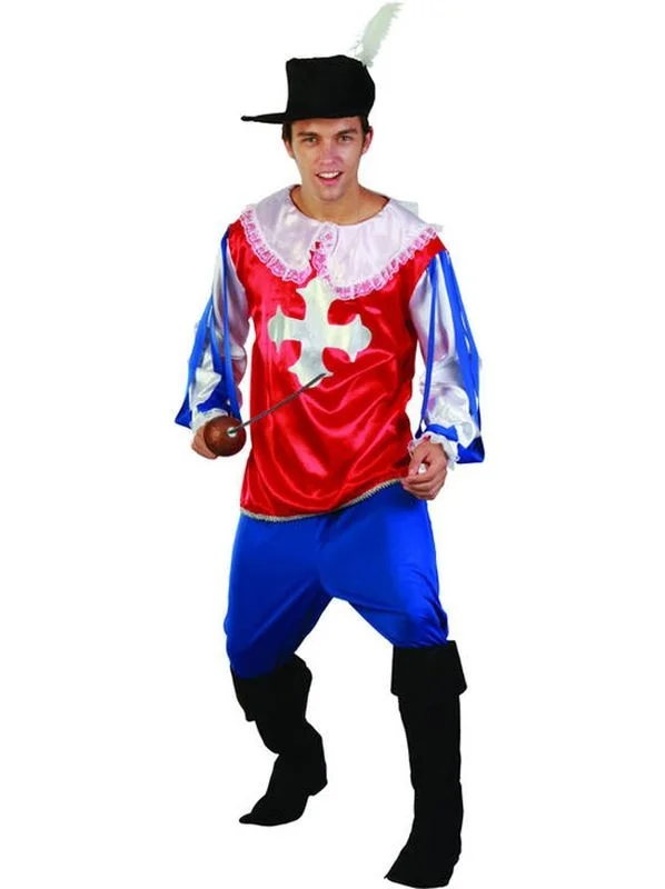 Musketeer Costume (Shirt, Pants, Hat & Boot Covers) | 083546